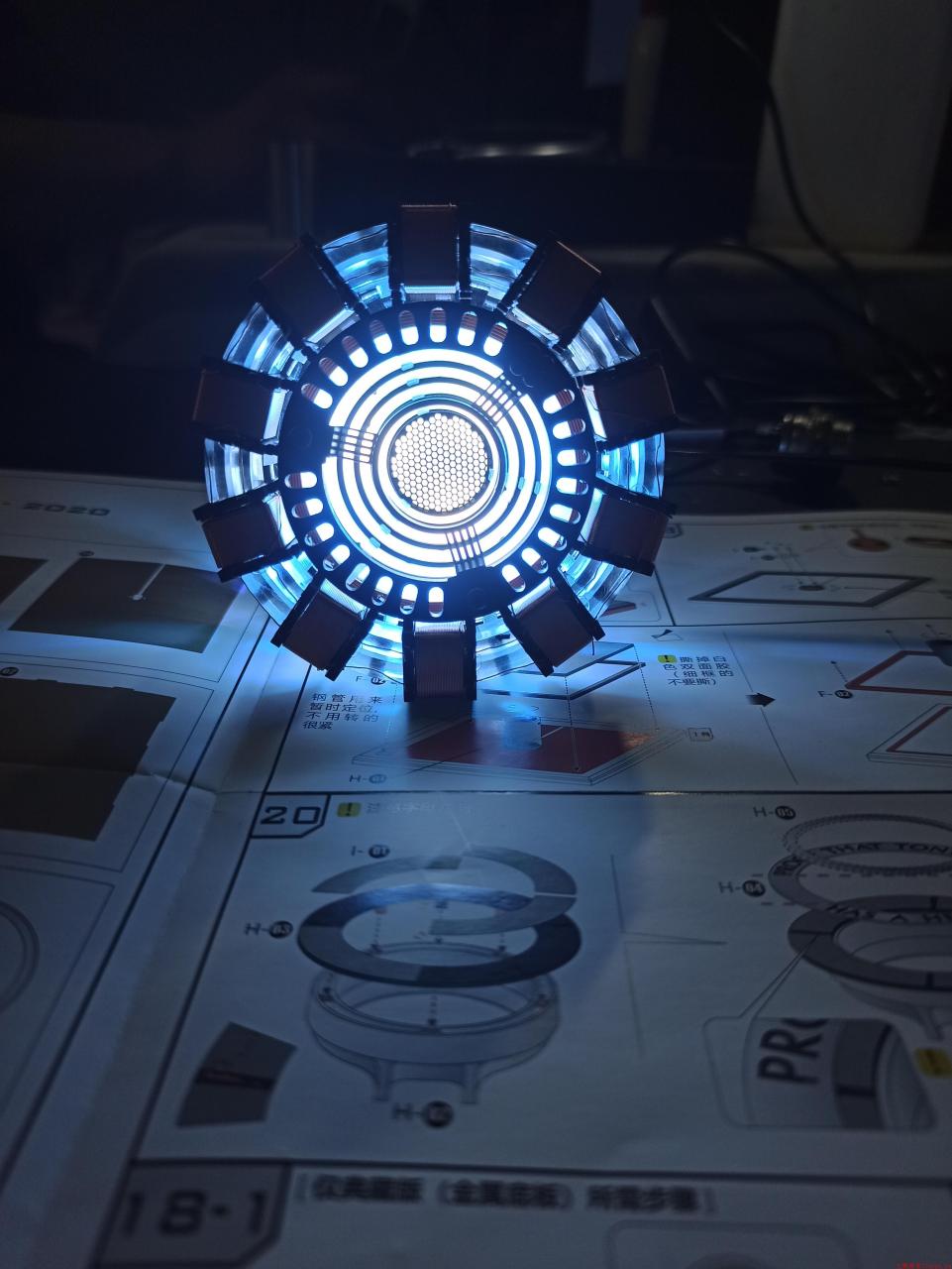 图片[3]-钢铁侠MK13反应堆胸灯心脏方舟反应炉拼装模型 - KEKC博客-KEKC博客