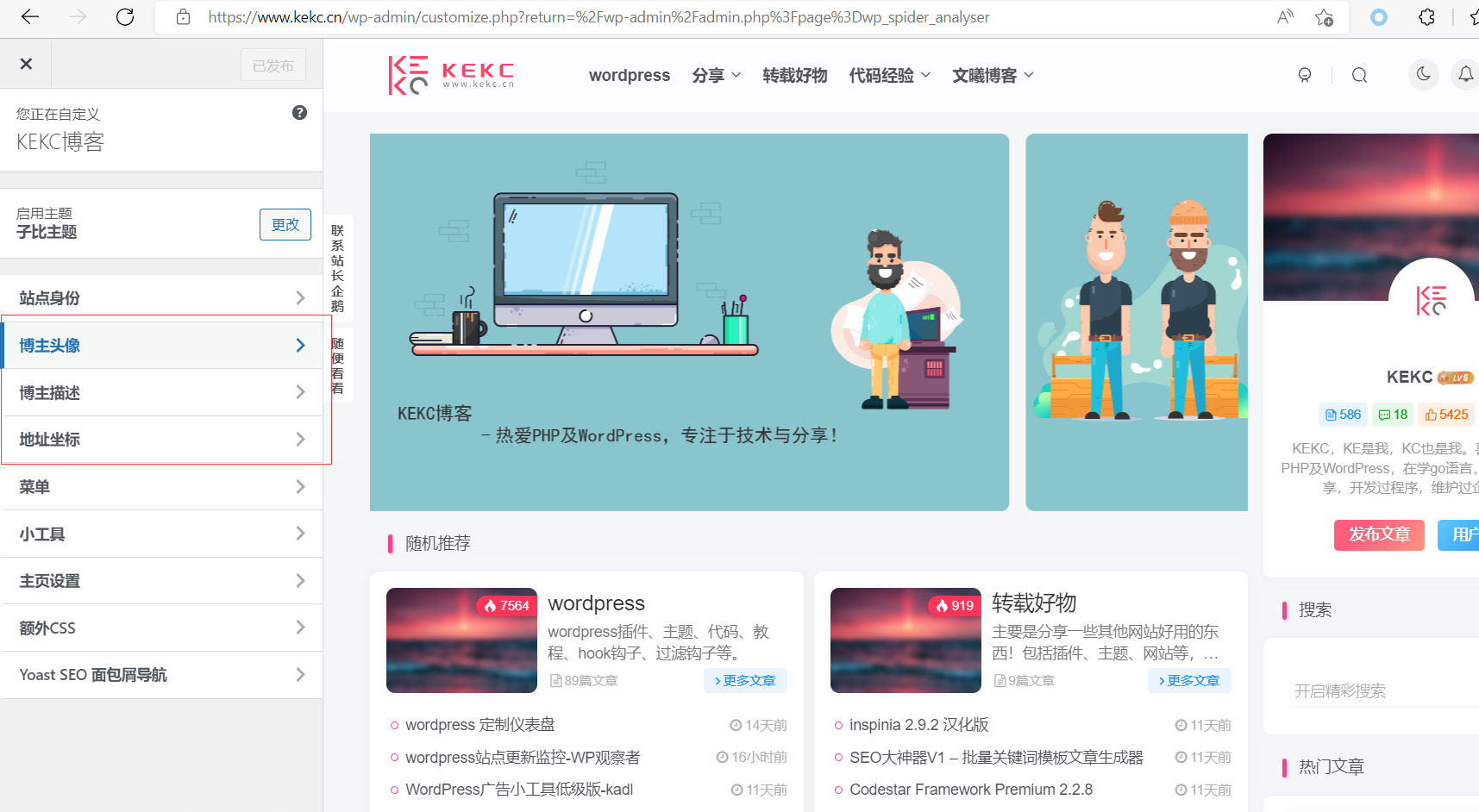 图片[2]-wordpress主题的自定义设置开发 - KEKC博客-KEKC博客